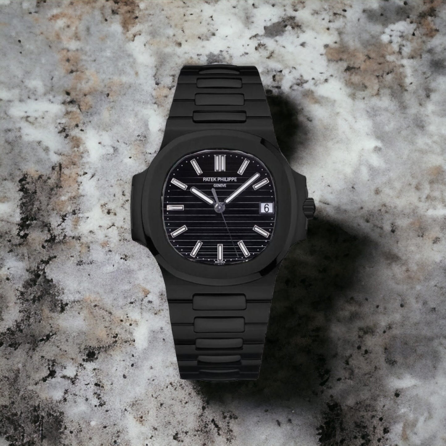 Black Patek Philippe Geneve Automatic