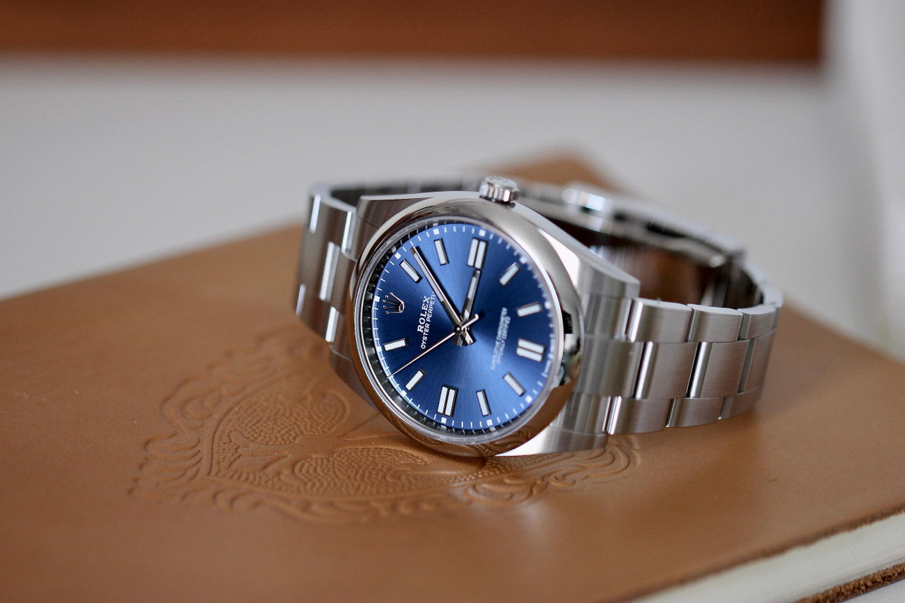 Rolex Oyster automatic Perpetual Blue Dial Stainless Steel