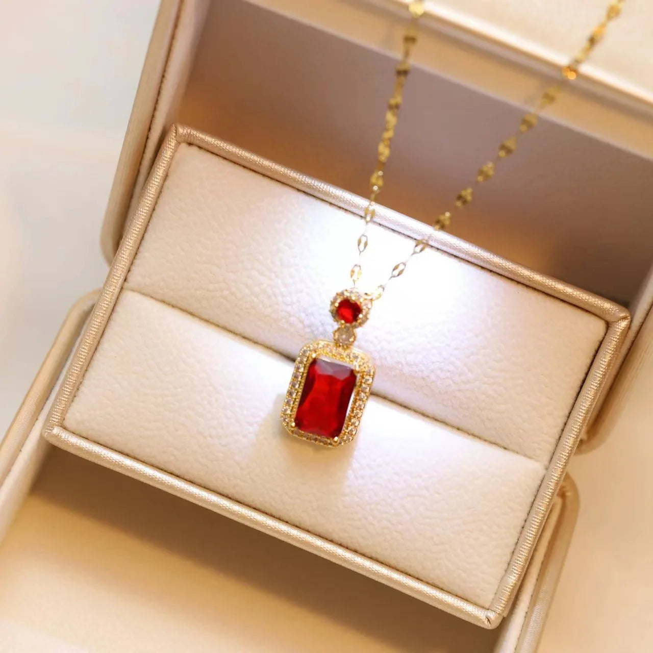 Regal Ruby Radiance Pendant