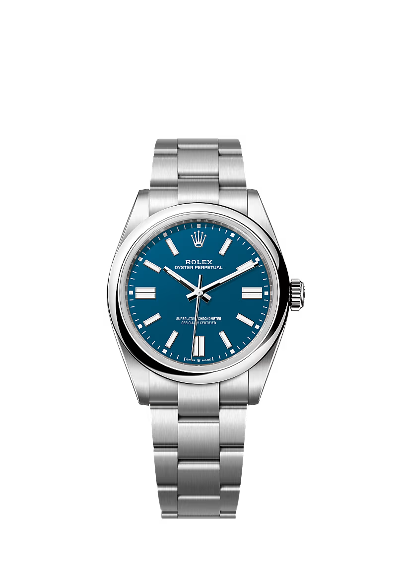 Rolex Oyster automatic Perpetual Blue Dial Stainless Steel