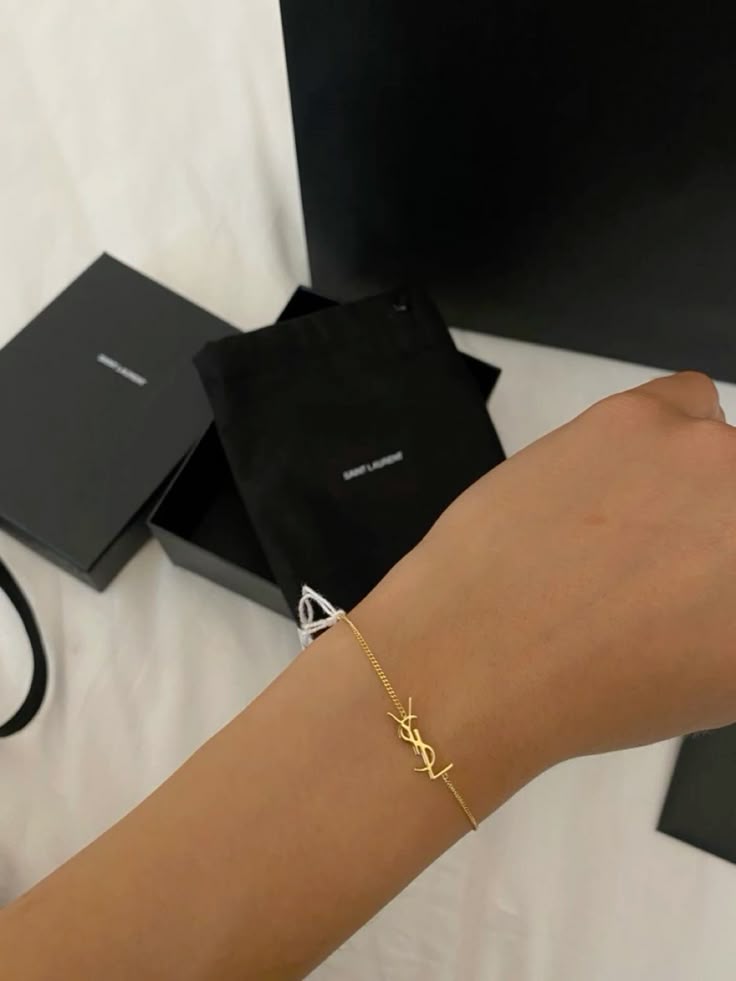 YSL (Saint Laurent) Monogram Bracelet.